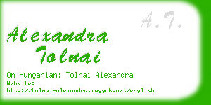alexandra tolnai business card